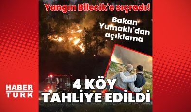 Sakarya’daki yangın Bilecik’e sıçradı! Bakan Yumaklı’dan açıklama