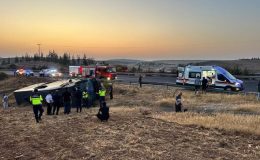 Şanlıurfa’da yolcu otobüsü devrildi: 30 yaralı